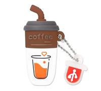 LEIZHAN Cute Coffee USB Flash Drive Computer Memory Stick USB Pendrive for Teachers, Students, Family and Friends (32GB, Brown Coffee)