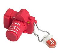 Leizhan Cute USB Flash Drive 32GB Thumb Drive Data Storage Memory Stick Jump Drive (32GB, Camera (Red))
