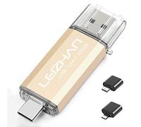 leizhan Type-C USB Flash Drive 256GB, USB C Photo Stick for Huawei P20,Samsung Galaxy S10, S9, Note 9, S8, S8 Plus, with USB OTG Adapter Micro and Type-C USB to USB Converter