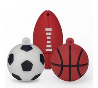 leizhan USB Memory Stick 2.0 Cute Ball 32GB*3 External Storage Device For Laptop PC Football basketball Nice Gift