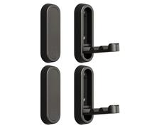 Lejelyma 4PCS Folding Wall Hooks, Heavy Duty Zinc Alloy Folding Coat Hooks for Hanging Coat Towel Hat Bag Key, Punch-Free/Punch Purse Hook for Wall