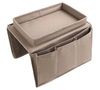 Lejelyma Armchair Caddy, Oxford Cloth Sofa Armrest Organizer with Cup Holder and Pockets for Magazine Books Snack Remote Mobile DVD Cellphone Drinker Remote Holder for Couch