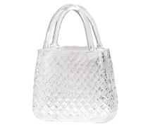 Lejelyma Glass Purse Vase Clear Purse Vase for Flowers 11.4x8.1x3.5'' Glass Handbag Decorative Flower for Centerpieces Wedding Table Decorations Transparent Flower