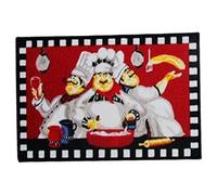 Lejelyma Kitchen Rugs, 3 Chef Print Kitchen Floor Mat Non-Slip Absorbent Mat 24x16 Washable Mats Decorations for, Bedroom and Entryways