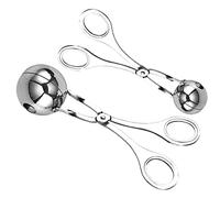 Lejelyma Meatball Maker Round Stainless Steel Meat Baller Spoon Kitchen Tools for Fruits Meatball Cake Ice Cream 2PCS