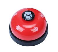 LejeMaek 1PC Dog Training Bell Puppy Pet Training Bells Dog Cat Door Bell Clear Ring Tell Bell With Non-skid Rubber Base Communication Device For Your Pet(Red)