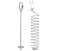 LejeMaek 2Pcs Bird Cage Feeder, Stainless Steel Hanging Parrot Foraging Toys with Hook, Anti-Rust Rat Cage Accessories, Fun Bird Feeder for PetBird