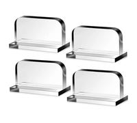 LejeMaek 4Pcs Aquarium Lid Handle, Transparent Adhesive Fish Tank Lid Handles, 1.4x1.4x2.4 Acrylic Aquarium Glass TopLid