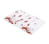 LejeMaek Blood Bath Mat Spooky Blood Hand Scary Halloween Bath Mat Polyester Soft Water-Absorbent Non-Slip Creepy Halloween Bathroom Decor for Kitchen Bathroom, 15.6x23.6 Inch, Hallowe