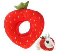 LejeMaek Cat Cone Collar Soft Cute Strawberry Shape Adjustable Anti-Licking and Anti-Biting Comfortable Cat Recovery Collar for Cats Kittens Rabbits PetsSoft Cone for Cats