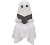 LejeMaek Halloween Ghost Decorations 3x6 Resin Reading Book Ghost Decor Cute Halloween Decorations for Home Bedroom Party, Decor, P