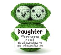 LEJIAJINW Funny Peas Mother Daughter Gifts, Birthday Gifts from Mom Dad for Kids Teens Adults Bonus Daughter in Law, Small Cute Stuff Things,Graduation Thanksgiving Christmas Ideas