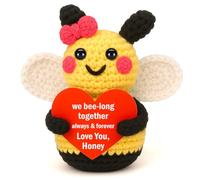 LEJIAJINW I Love You Gifts for Him Her Christmas Birthday Gifts for Boyfriend Girlfriend Husband Wife Couples Wedding Anniversary Valentines Day Romantic Presents for Partner - Cute Mini Handmade Bee