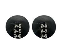 LEJIAJU Nipple Pasties Covers Eyelets Bandage PU Leather Reusable Halloween Christmas Breast Stickers Bra Pad Petals For Women