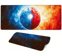 Lejnlnng Blue Large Mouse Pad Gaming 160x80cm-JL4284 | Red XXL Desk Mousepad,Mproved Precision and Speed - Rubber Base for Stable Grip - Gaming Mousepad for Gaming Work Office Home