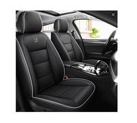 LEJOLI Car Seat Covers Accessories Suitable for Lexus NX Subaru Forester Waterproof Leather 5 Seater Car Seat Cover Black and White Line