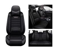 LEJOLI Car Seat Covers Fit for BMW 5 Series 520d F11 525d F11 530d F11 535d F11 535i F11 520i F11 Auto Interior Protect PU Leather Cushion Covers,black luxury