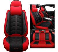 LEJOLI Car Seat Covers Universal Set for Mercedes-Benz CLK CLK 200 A209 CLK 240 A209 CLK 320 500 A209 CLK 230 A208 CLK 320 A208 Car Accessories, Black Red