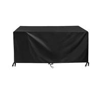 Leju Art Garden Furniture Covers 80x80x80cm Black Upgraded Anti-UV Dustproof Waterproof 420D Heavy Duty Oxford Patio Table Cover w/ 4 Windproof Buckles Rectangular/Square Outdoor Furniture Set Covers