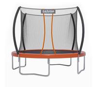 LeJump 10ft Trampoline with Enclosure Net, Ladder, ASTM Approved Outdoor Trampoline for Kids, Big Garden Trampolines for Toddler and Adults, Orange