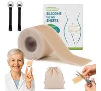 Lejuv Silicone Patches, Lejuv Silicone Face Tape, Lejuv Beauty Patches, 300 Cm Silicone Scar Removal Strips for Surgical Scars, Burns, Scalds, Scars, Abdominal Plastic Surgery, Etc (1)