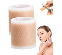 Lejuv Silicone Patches, Reusable Lejuv Silicone Face Tape, Medical-Grade Silicone Scar Tape, Lejuv Overnight Beauty Patches, For Wrinkle Smoothing & Scar Reduction, Cut to Fit (2PCS)