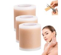 Lejuv Silicone Patches, Reusable Lejuv Silicone Face Tape, Medical-Grade Silicone Scar Tape, Lejuv Overnight Beauty Patches, For Wrinkle Smoothing & Scar Reduction, Cut to Fit (3pcs)