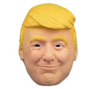LEKA NEIL Donald Trump Realistic Celebrity Masks Latex Costume for Adults American Campaigner Mask Great Halloween Costume Accessory Cosplay Props Adult size Orange