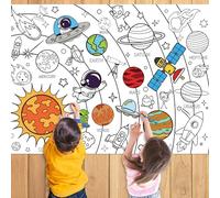 Lekabee Universe Coloring Poster, Giant Solar System Theme