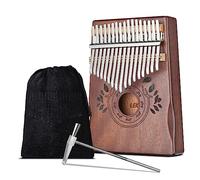 LEKATO 17 KEY Kalimba (Red Brown)