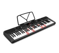 LEKATO 61 Keys Piano Keyboard, Electric Piano with Lighted Keys, 2 Teaching Modes, 300 Timbres & Rhythms, 50 Demo Songs, Vibrato, Synthesis, Led Display and Music Rest, Gift for Adult Kids Beginners