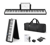 LEKATO 88 Key Foldable Electronic Keyboard Piano with Touch Sensitivity, Rechargeable Battery, Bluetooth MIDI, Portable Full-Size Keys, USB MIDI Keyboard for Beginners & Home Practice