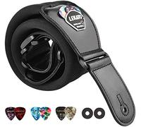 LEKATO Comfortable Guitar Strap for Long Time Wearing(Shoulder Pain Relief),3" Wide Bass Strap Belt for Electric/Acoustic/Clasical Guitars & Bass with Adjustable Length from 45" to 55"
