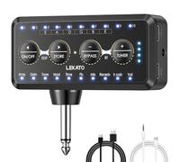 LEKATO Guitar Headphone Amp Multi-functional Guitar Amplifier Combo with 10 Presets,10 Amp Models,10 IR Loading,Tuner, Bluetooth, Multi Effects Delay Reverb Chorus Overdrive, USB Recording
