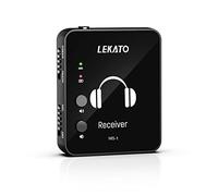LEKATO MS-1 Wireless in-Ear Monitor Automatic Pairing 2.4GHz Wireless IEM System for Studio, Band Rehearsal, Live Performance (Single Receiver)