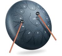 LEKATO Steel Tongue Drum, C, 13 Notes, Beginner, Meditation, Yoga, Musical Awakening for Adults and Adults, 12 Inch