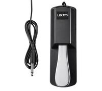 LEKATO Sustain Pedal for Keyboards Midi Digital Pianos Universal Piano Pedal with Polarity Switch 1/4'' 6.35mm Input Plug Fit for Yamaha Casio Roland Korg Behringer Moog