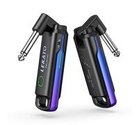 LEKATO Wireless Guitar System UHF Wireless Guitar Transmitter Receiver Rechargeable with 70 Channels Audio Wireless Guitar Transmitter Receiver for Guitar Bass Electric Instruments (Blue)