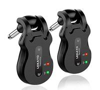 LEKATO Wireless Guitar Transmitter Receiver 4 Channels Audio Digital Wireless Guitar System 300 Feet Transmission Range