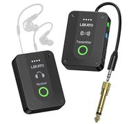 LEKATO Wireless in Ear Monitor System, 2.4G Stereo IEM System Low Latency with Transmitter Beltpack Receiver Auto-Pairing,One to More, in-Ear Monitoring for Church,Studio,Band,Live Performance
