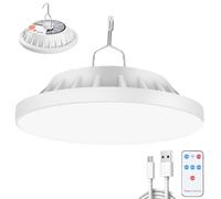 LeKaufen 120 LED Camping Lantern Rechargeable, 2000LM Solar Camping Light with Remote, IPX7 Waterproof Tent Lights with Hook, 5 Modes Camping Lights Lamp for Camping, Fishing, Outdoor, Emergency