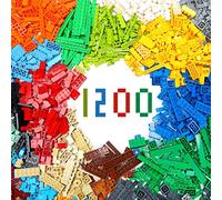 Lekebaby Building Bricks, Classic 1200 Pieces Building Blocks Refill Packs Compatible with All Major Brands(No Baseplates Included), Gifts Presents for Boys Girls 6 Years Old and Up