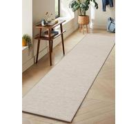 LEKEEPGO Extra Large Kitchen Mat 65x240cm, Long Kitchen Runner Rug, Beige | Non Slip Rubber Backed, Woven Carpet, Absorb Water&Dirt, Fast Dry, Washable, Easy Clean, for Hallway, Laundry,KItchen Floor