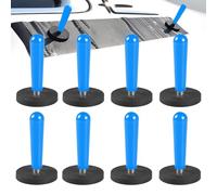 LEKEFETO Pack of 8 car mounting magnets: packaging gripper magnetic holder, mounting magnets, foiling tool for foiling film, car wrapping, car foil DIY, car foil wrap, blue