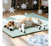 Lekereise Cooling Mat for Dogs Waterproof Pet Pad with 3D Chill Fiber, Non-Slip Soft Sofa Cover for Bed Couch Travel