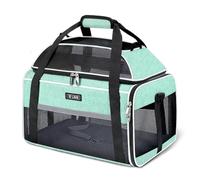 Lekereise Top Expandable Pet Carrier Carrier 17" x 11" x 9.5" Alaska Hawaiian Airline Approved Soft Sides Underseat Up to 12 lbs, Travel Bags for Small Dogs and
