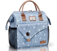 Lekesky 10L Insulated Lunch Bag for Women for Work Lunch Tote, Blue