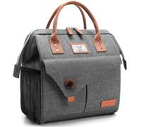 Lekesky Cool Bag Women's Lunch Bag Insulated for Women Leak-proof Wide Open Lunch Box, 11 L, Grey2
