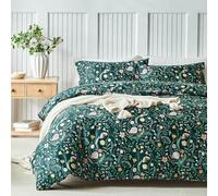 Lekesky King Size Duvet Cover Sets Black Bedding - Snail Insects Green Leaf Print King Duvet Set (1x Quilt Cover, 2x Pillowcases) Soft Microfibre Black Bedding Sets 230x220 cm