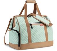 Lekesky Weekend Overnight Bags for Women - 33l Top Large Opening Travel Duffles Bag, Holdall Bag for Airlines with Shoes Compartment (Olive Green,42 * 33 * 24cm)